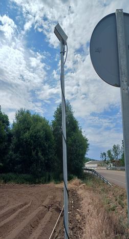 Sonda instalada en parcela